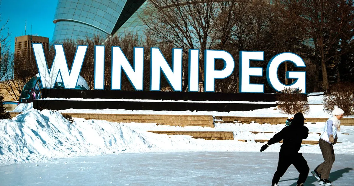 The Winnipeg sign at The Forks in winter - quick loans Winnipeg